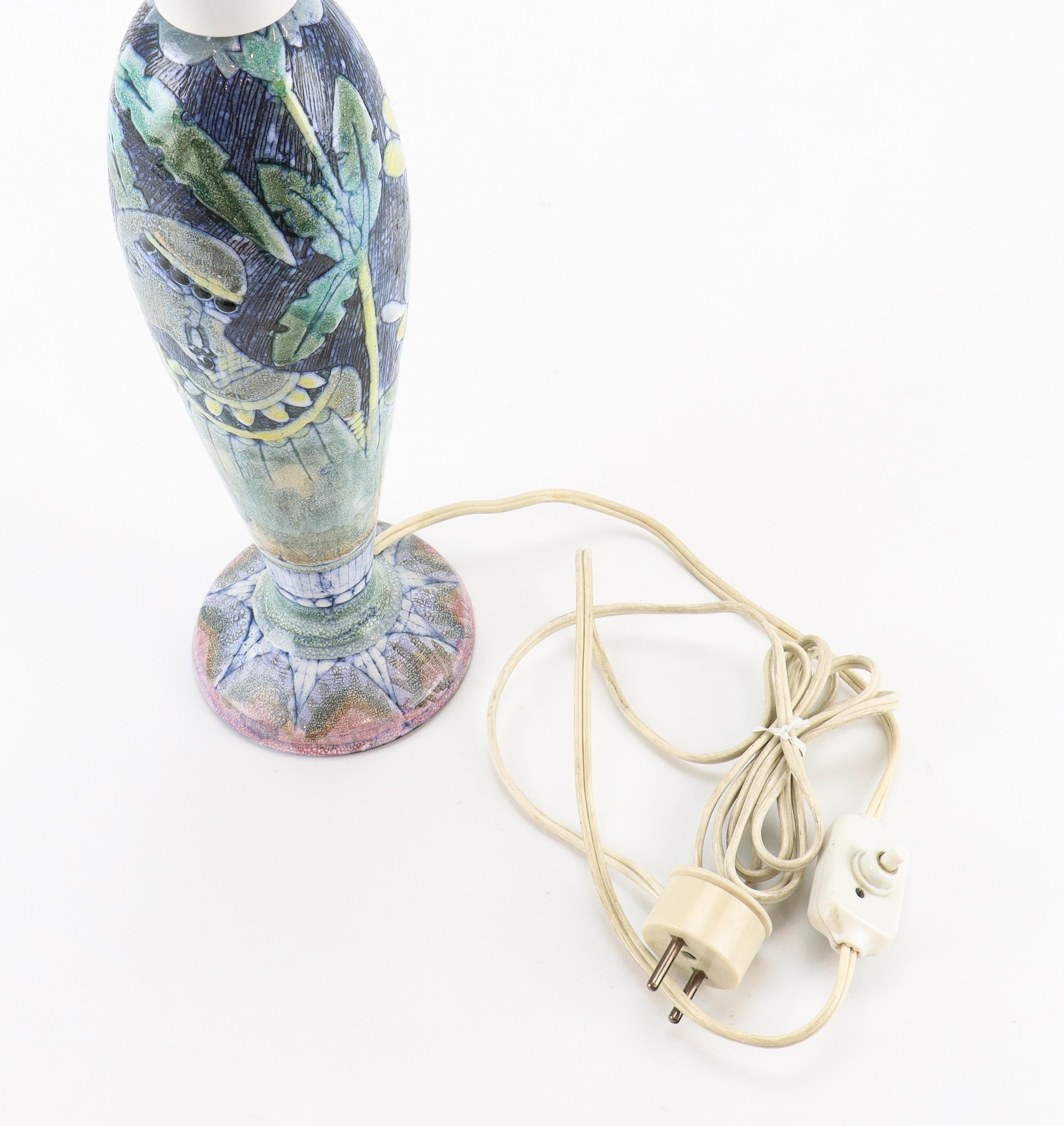 Tilgmans ceramic table lamp Sweden 1960