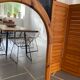 Miroir ovale en pin vintage, 100x60 cm