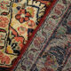 Tapis tissé à la main en laine rouge 130x220cm