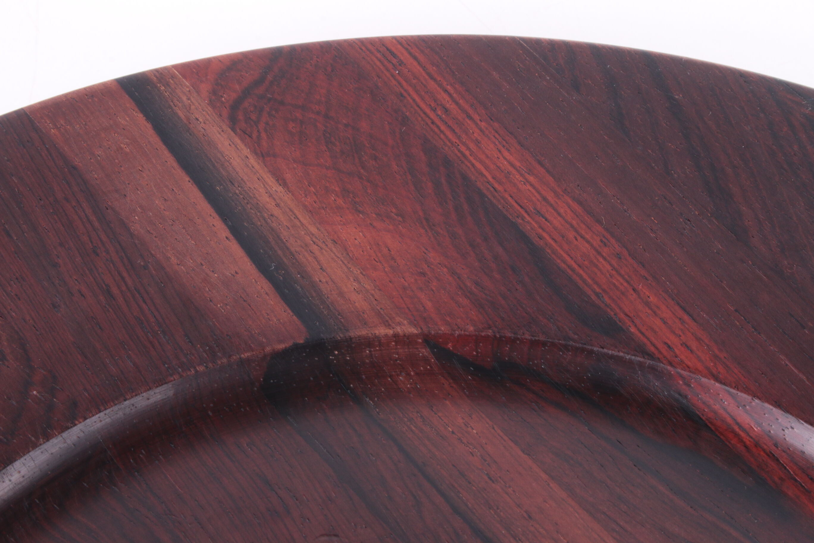 Vintage Rosewood large wooden bottom plate Denmark, 1960s