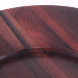 Vintage Rosewood large wooden bottom plate Denmark, 1960s