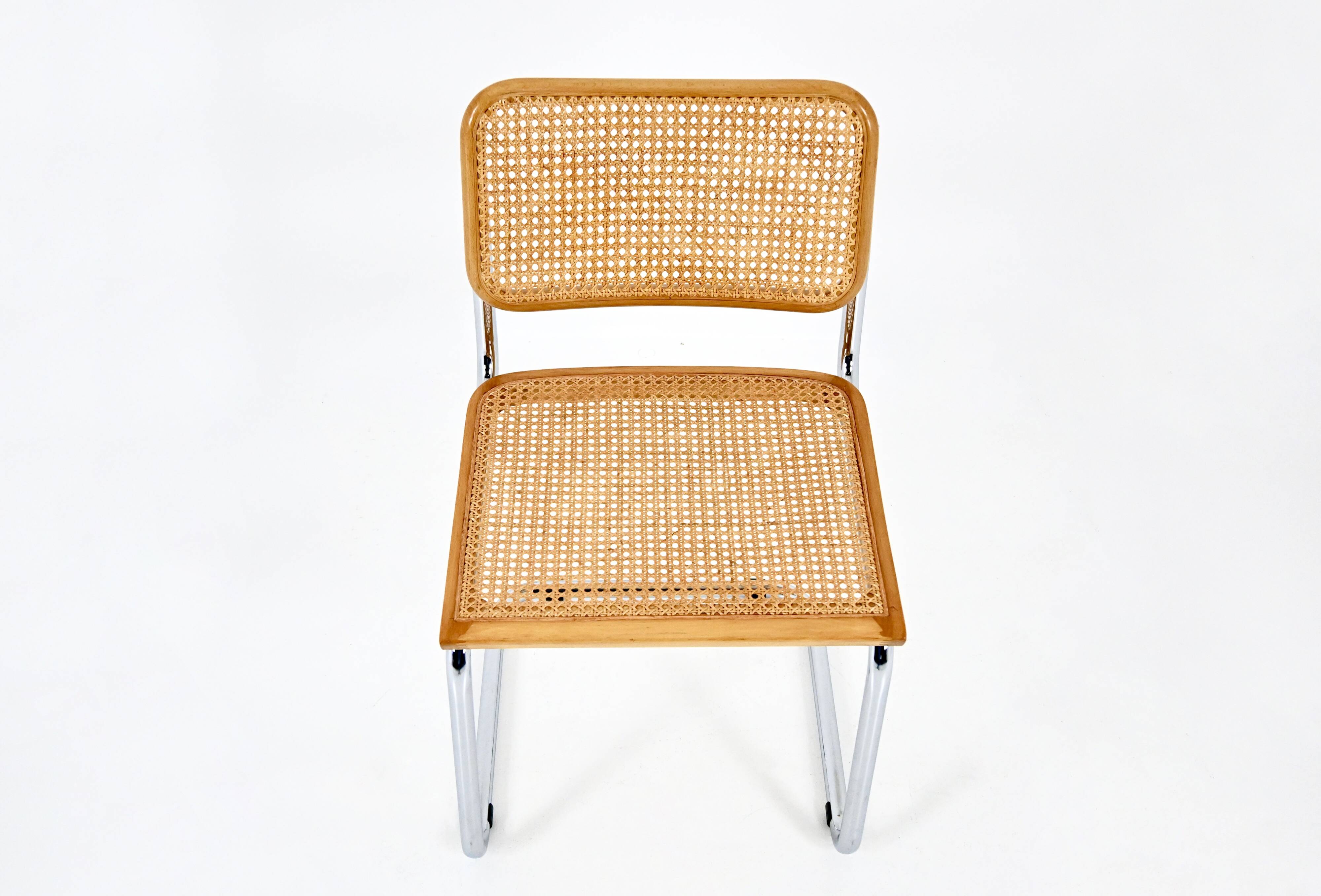 Set of 4 Dining Chairs Style B32 by Marcel Breuer