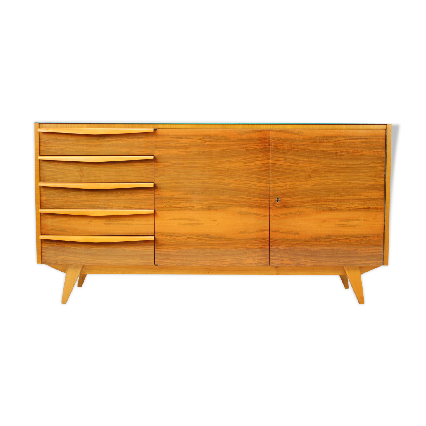 Mid-century upcycled sideboard on high gloss, 1960's