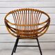 Lot de 3 fauteuils en rotin par Rohe Noordwolde, Pays-Bas