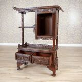 Antique Japanese Cabinet in Exotic Wood