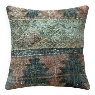 Housse de coussin kilim vintage 41x41 cm