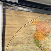 Karl Wenschow German 1950’s Very Large Canvas Map