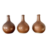 Set of 3 stoneware pots