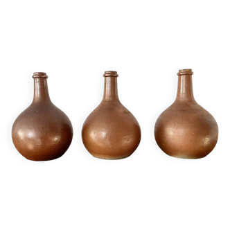 Set of 3 stoneware pots