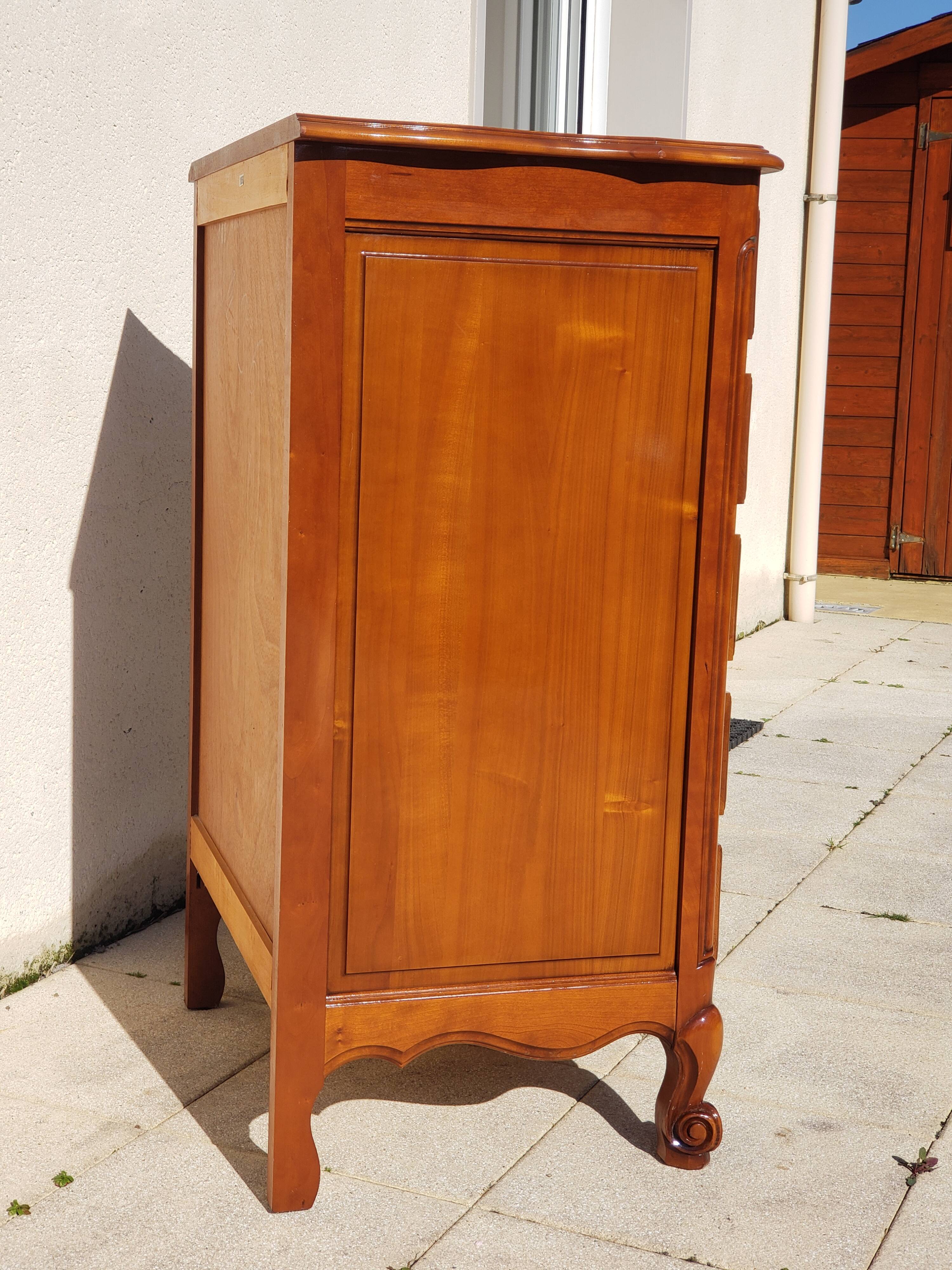 Semainier chiffonnier ancien style Louis XV