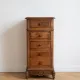Antique wooden and marble chest of drawers.