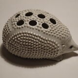 Vase spades white herisson flowers