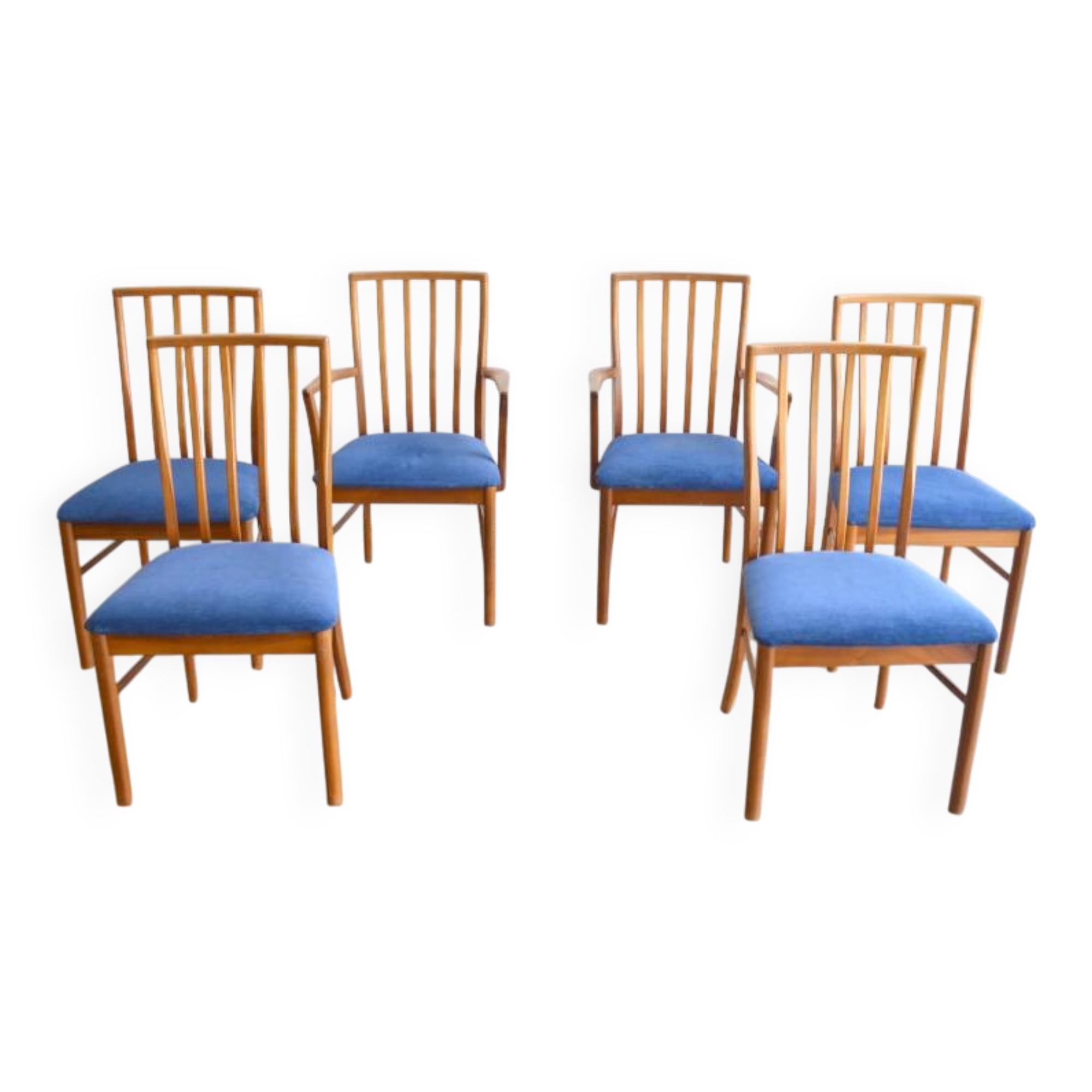 Set of 4 chairs and 2 armchairs by McIntosh.