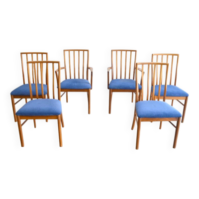 Série de 4 chaises et 2 fauteuils par McIntosh