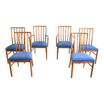 Set of 4 chairs and 2 armchairs by McIntosh.