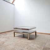 French mid-century vitrine coffee table