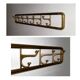 Vintage Art-Deco brass Wall Coat Rack France, 1940s