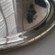 Large oval serving platter in silver-plated metal by Ravinet d'Enfert.