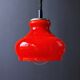 Red orange opaline suspension 1970