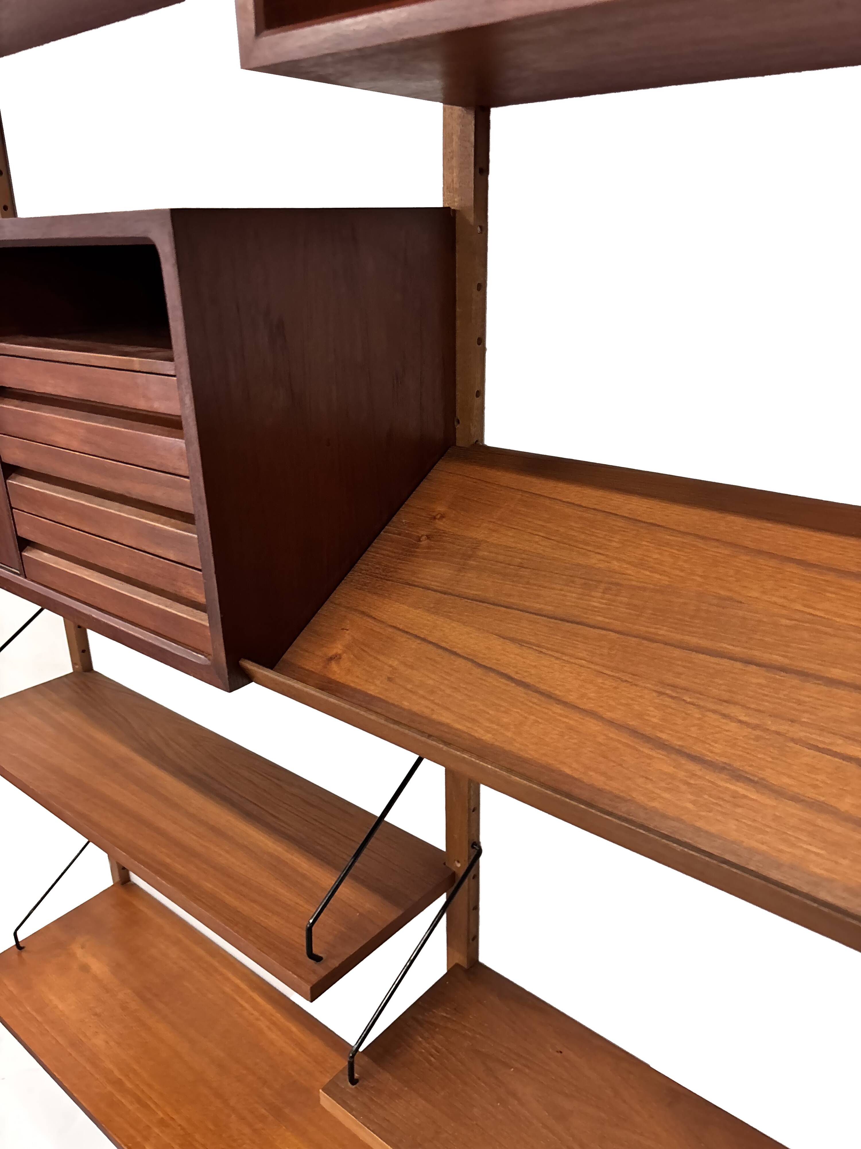 Vintage Poul Cadovius Royal System wall system wall unit