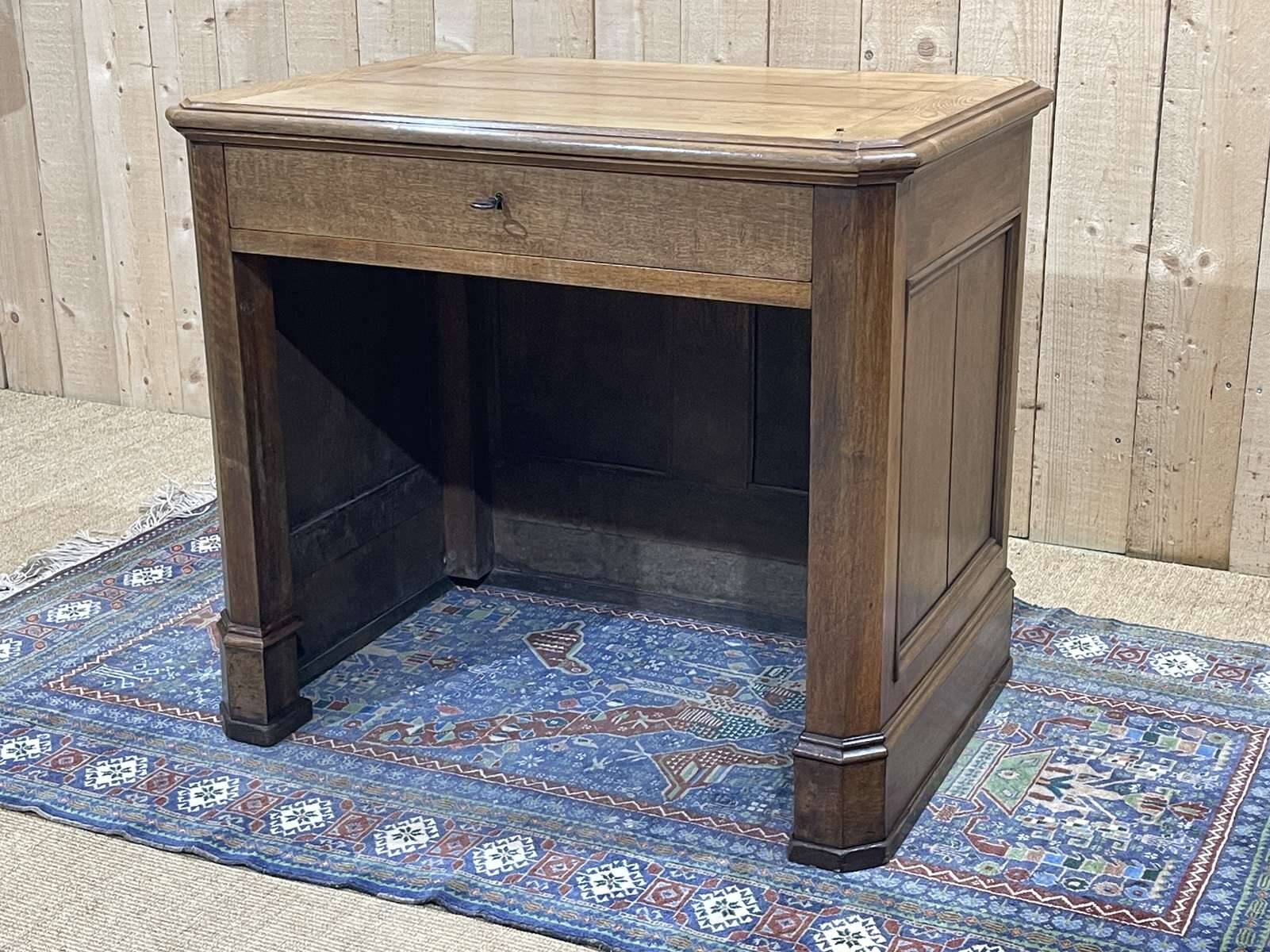 19th century oak store counter