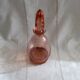 Art deco 1960s pink glass carafe