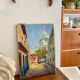 Oil on canvas view of Montmartre