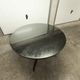 Table and 6 armchairs Baumann Diese, design Pagnon Pelhaître, Wenge color and red,