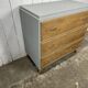 Vintage commode from the 50s-60s – cerused wood and grey