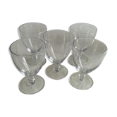 Lot of 5 glasses