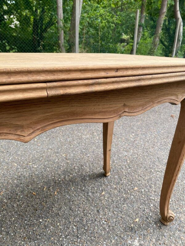 Petite table à manger table de cuisine Louis XV extensible décapée 90x60