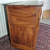 Low walnut sideboard with cross, Restoration period, 19th century