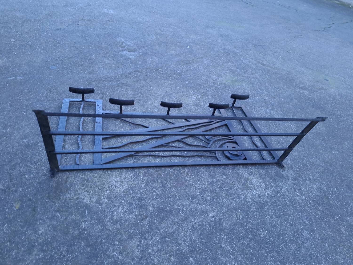 Art Deco wall coat rack