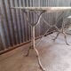 Garden furniture - Bistro table (marble and cast iron) 2 2 aluminum chairs