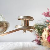 Candlestick spikes flowers silver metal goldsmith from France