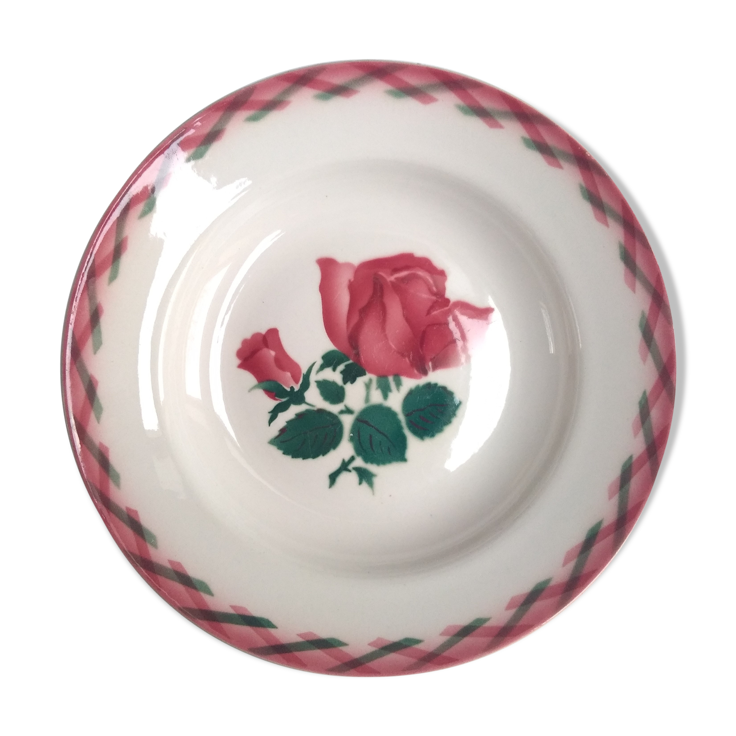 Lunéville earthenware hollow plate