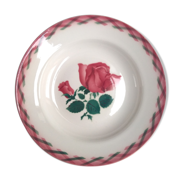 Assiette creuse faïencerie de Lunéville
