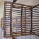 Lot de 2 Fauteuils de jardin en rotin et bambou -Vintage -Années 60 - avec coussins - vernis satin