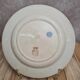 Old Gien plate with purple floral decoration, ironstone, country style.