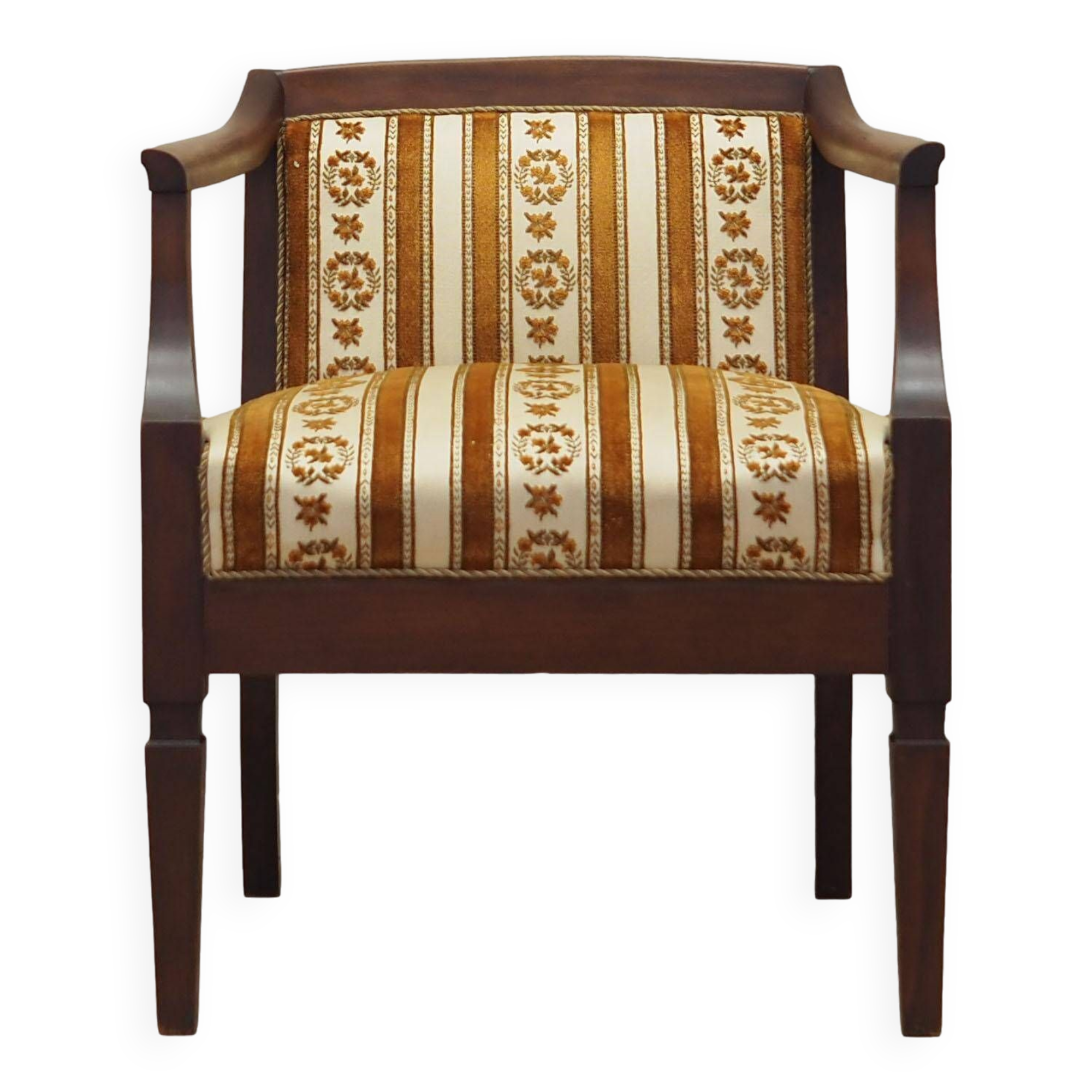 Mahogany armchair, Danish design, 1970s, production: Denmark