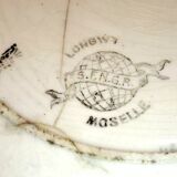 Old Flat Plate Terre de Fer Longwy Moselle - Vintage 1900 - French