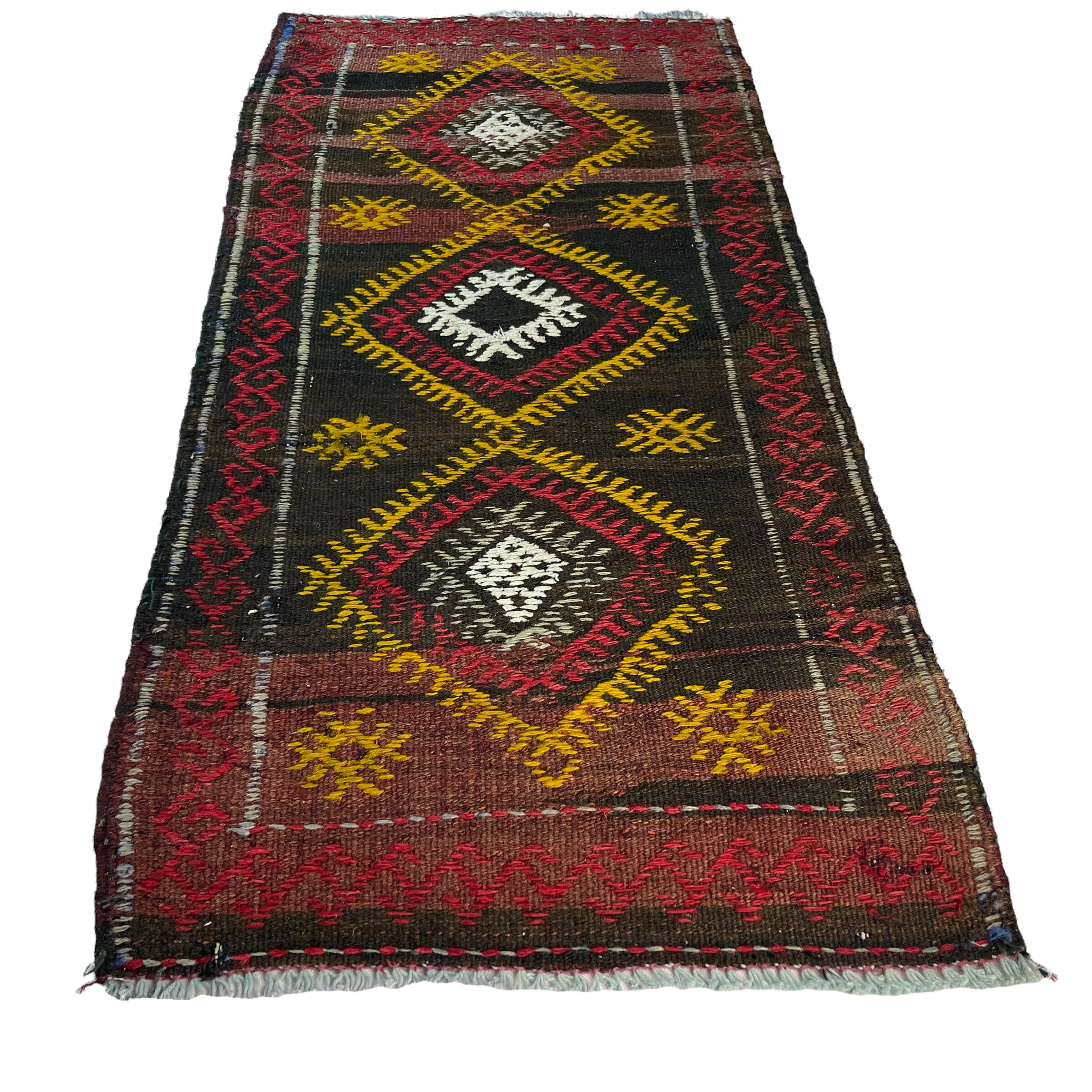 Vintage turkish kilim rug 96 x 50 cm