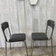 Pair of vintage chrome chairs