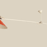 Anvia 60s rod lamp design J. Hoogervorst in the colors white and orange.