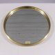Midcentury Modern Round Brass Mirror by Glas Mäster, Markaryd, Sweden (1960s)