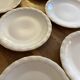 6 Limoges porcelain dinner plates signed P. Dessagne in very good condition