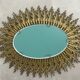 Énorme miroir Soleil en fer forgé années 50