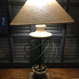 Lampe pierre et métal