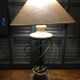 Stone and metal lamp