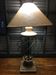 Stone and metal lamp